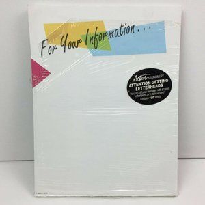 Action Attention Getting Stationery For Your Info